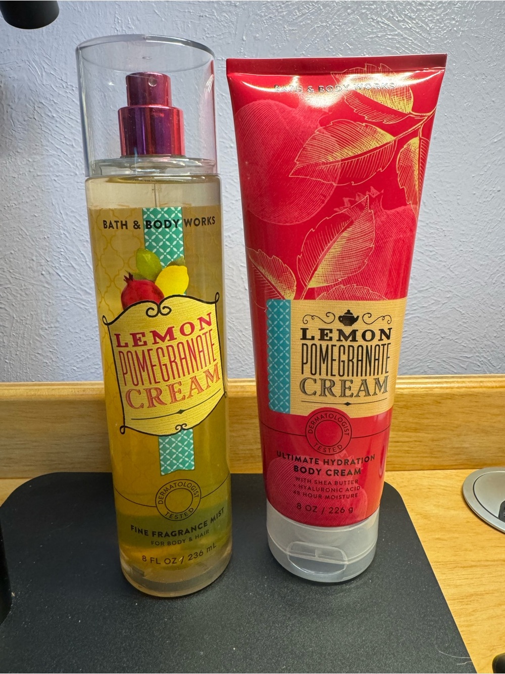NWT Lemon Pomegranate Fragrance Mist and Hydration Body Cream Bundle